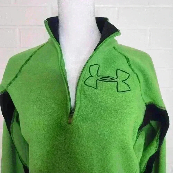Under armour women's green/black pullover long sleeve sweater size XS - Picture 4 of 8